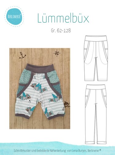 Hose Lümmelbüx Gr. 62-128 - Nähen