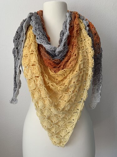 Lupina - das Muschel-Tuch - Häkeln