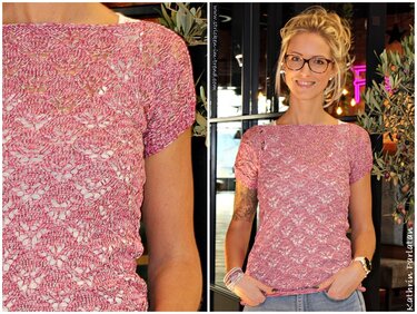Strickanleitung für Top in allen Größen | Stricktop *Butterfly* RIKOTTO #2