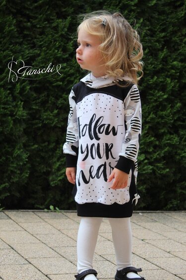 Panelino girls Longhoodie für Panelstoffe Gr. 86-164 - Nähen