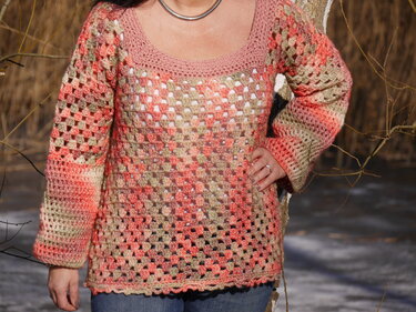 Häkelanleitung Damenpulli unisize Spring Season NO.1