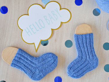 Babysocken stricken in 4 Größen