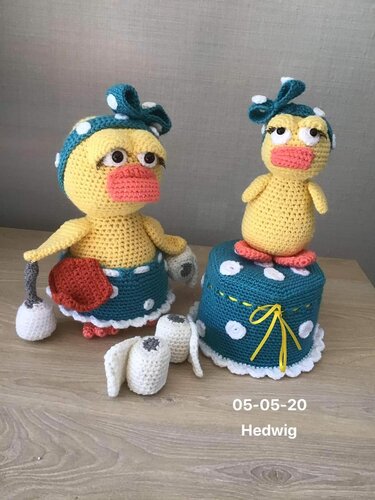 Crochet pattern "Evira" set toilet fee + toilet roll cover