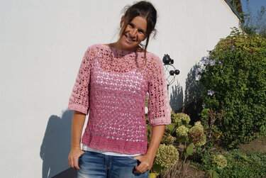 Häkelshirt TRÈS JOLIE (Gr. S/M, L/XL) - Häkeln