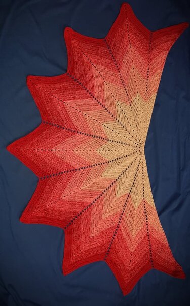 Häkelanleitung Sternentuch Pfauenauge