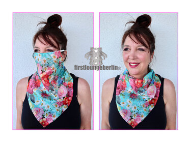 CORA Gesichts-Halstuch - Schlauchschal E-Book in 4 Größen für die Familie Schnittmuster & Nähanleitung - DIY Design von firstloungeberlin