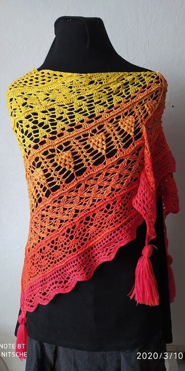 Häkelanleitung - Tuch "Rowena"