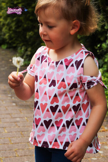 Sommershirt ALLEGRA Gr. 110-164 cut out Schleife - Nähen