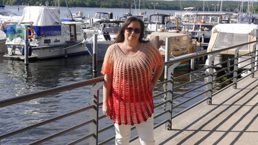 Häkelanleitung Sommer Netzshirt oversize mit Farbverlaufsgarn