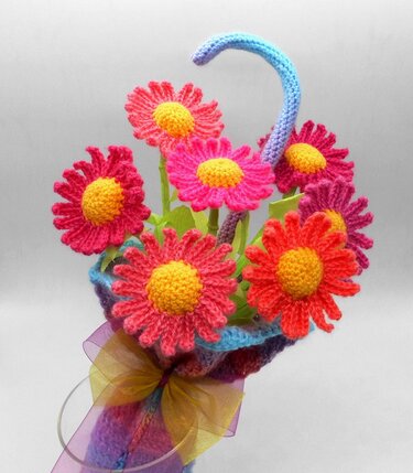 Häkel Deko Frühling Sommer für Tür oder Tisch - sehr einfach - Häkeln