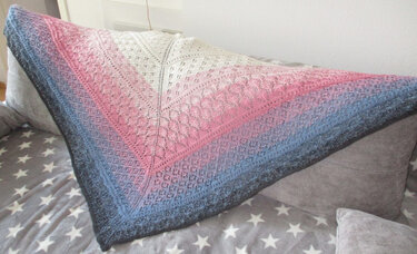 Anleitung Lace-Dreieckstuch "Gemini" - Stricken