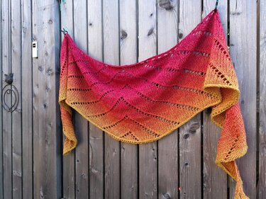 Strickanleitung "Sundowner" Schaltuch