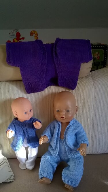 Schnell gestricktes Jäckchen für die Puppen - Stricken