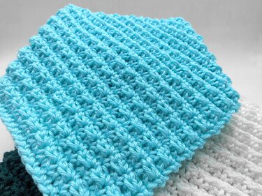 Dishcloth Washcloth Potholder Basic Elegance - super simple and quick - Crochet