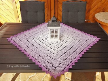 Häkelanleitung Mitteldecke "Sonnenlicht"