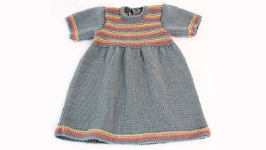 Anleitung Babykleid Lotti, GR.62-92, für Fortgeschrittene - Stricken