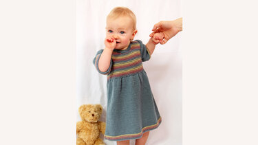 Anleitung Babykleid Lotti, GR.62-92, für Fortgeschrittene - Stricken