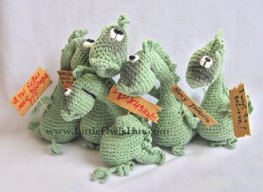 007 Crochet Pattern - Dragon Draco - Amigurumi PDF file by Pertseva CP