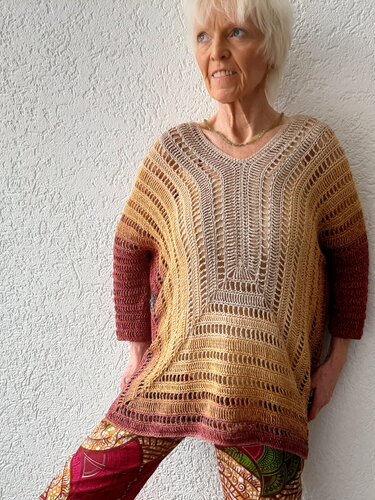 Häkelanleitung Pullover, Shirt, für alle Größen - Bild 3