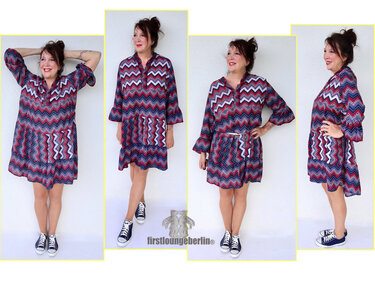BOHO Kleid & Bluse oversize Stufenkleid Damenkleid Longbluse Umstandskleid - Bild 2