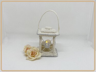 Häkelanleitung Deko Laterne "Romantica"