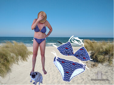 Triangel Bikini BH & Badehose im Set Damenbikini 15 Größen Gr. 30 bis 58 Nähanleitung mit Schnittmuster von firstloungeberlin