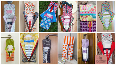 Täschchen für Slipeinlagen und Tampons "Rosi" (Nähanleitung & Schnittmuster)