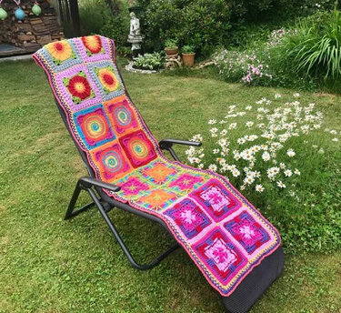 Granny Sparset z.B.:  für eine Liegestuhlauflage - Häkeln