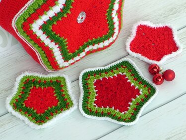 Häkelanleitung Sternkissen