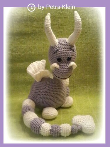 Häkelanleitung Amigurumi / Denno, der kleine Drache