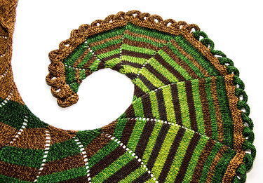 Schwungvoller Schal "Wirbelwind" - Stricken