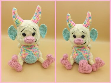 Häkelanleitung / Amigurumi / Monsterchen Magnus
