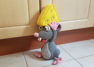 Häkelanleitung, Mausebert der Käsedieb