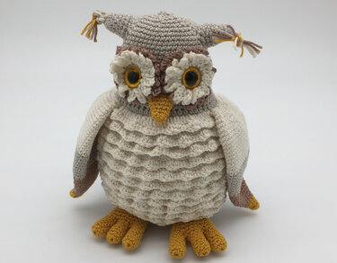 Häkelanleitung Eule Schuhubert - Häkeln