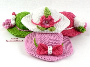 Deco-Hats / Pincushion -- Crochet Pattern by Haekelkeks®