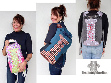 MEX Rucksack Tasche Wanderrucksack Familie XS-XXL EBook Schnittmuster nähen