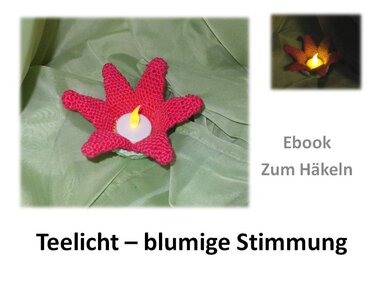 Blumiges Teelicht - Häkeln
