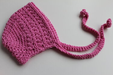 "Sternchen" gehäkelte Babymütze Bonnet PDF-Anleitung - Häkeln