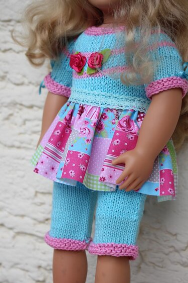 Dolls Overall Knitting Pattern