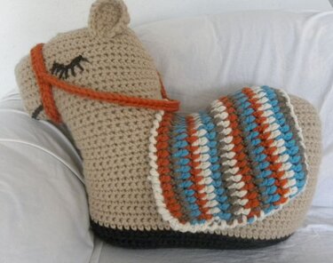 Tierkissen "Lama" Häkeln