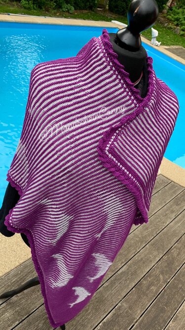 Delphine Stola 1 „Schattenstricken“