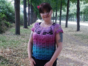 Shirt BLUMENWIESE Häkelanleitung