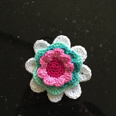 Häkelanleitung Blütenmeer / Applikation 