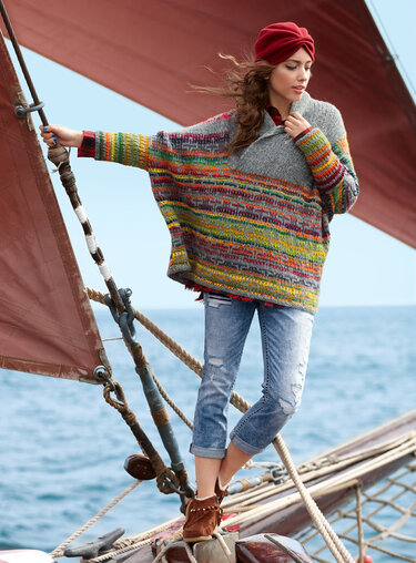 Strickanleitung Poncho-Pulli Jucunda