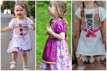 Dirndl Antonia E-Book Gr. 74 - 152 - Nähen