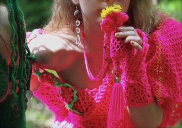 Anleitung Hals Ketten Häkelbeutel - Bild 2