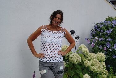 Top RINGELLA (Gr. S/M, L/XL) - Häkeln