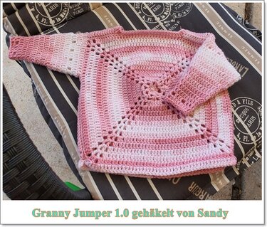 Anleitung Granny Jumper 1.0 Baby Pullover - Häkeln