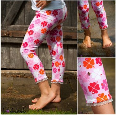 Leggings E-Book Schnittmuster Anleitung Kinder Hose - Nähen