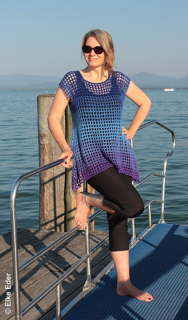 Crochet Pattern Tunic  “Arielle” – Raglan Top Down